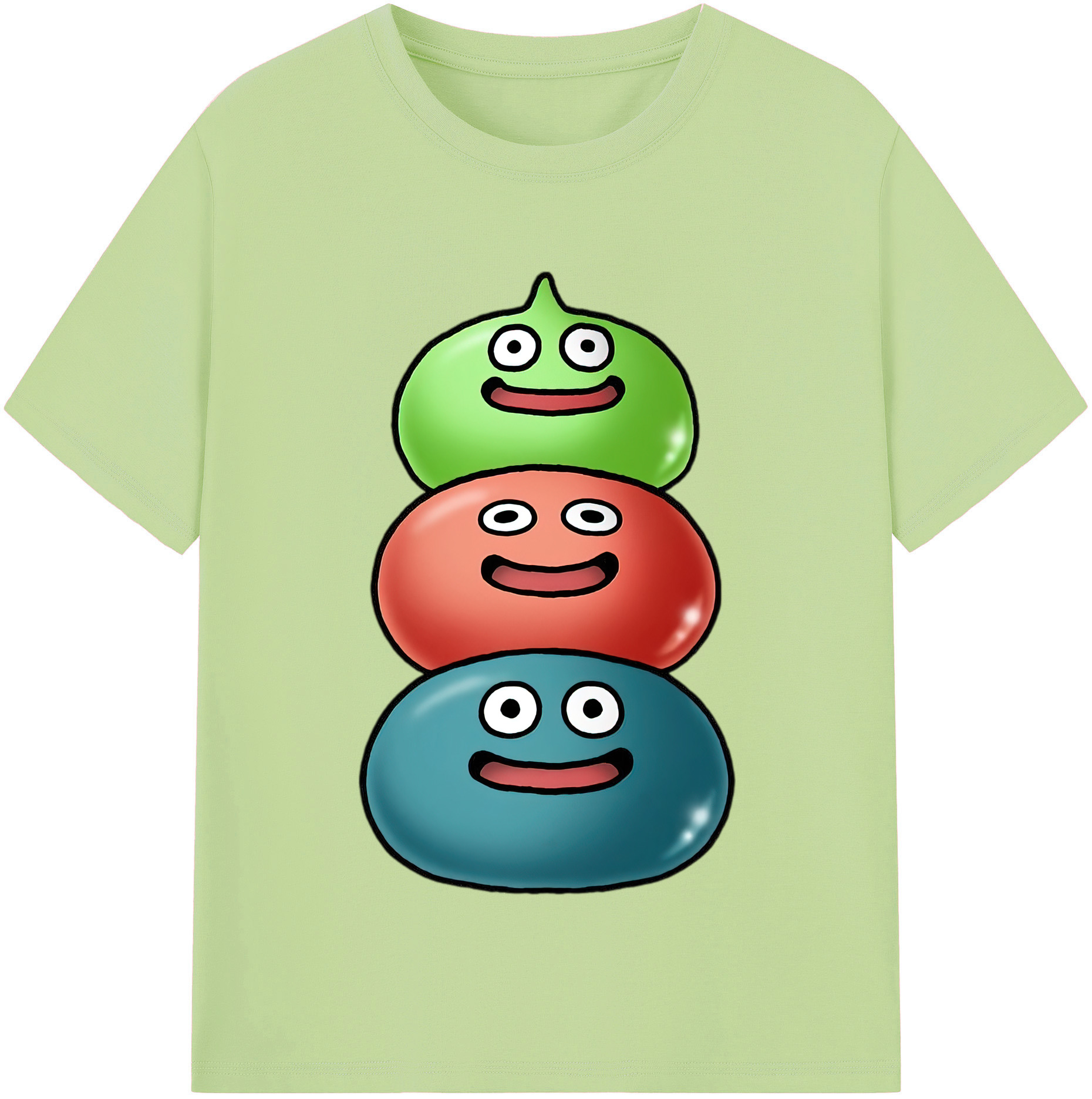 （画像用） ドラゴンクエスト Doragon Kuesuto Dragon Quest 綿100％半袖Tシャツ（フロントプリント）